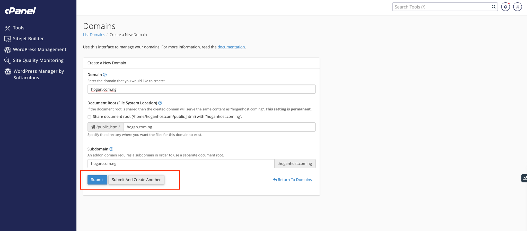 How to Add an Addon Domain in cPanel (2025 Guide) - HoganHost blog